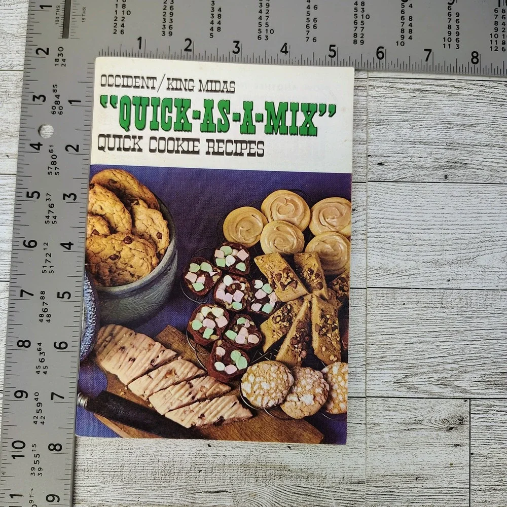 Occident King Midas Quick-As-A-Mix‎ Vtg 1960s Cookbook Booklet Recipes VERY GOOD